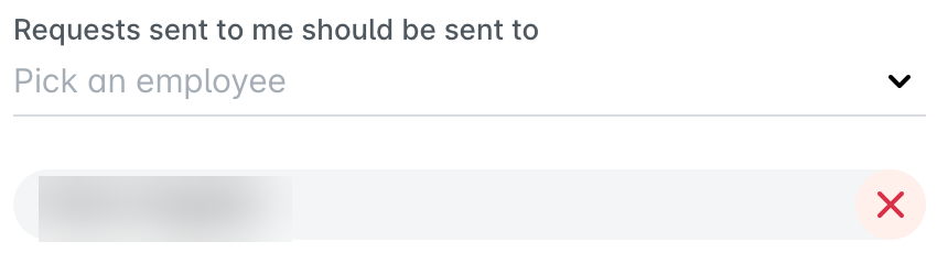The teammate selected to receive requests during the out-of-office period.