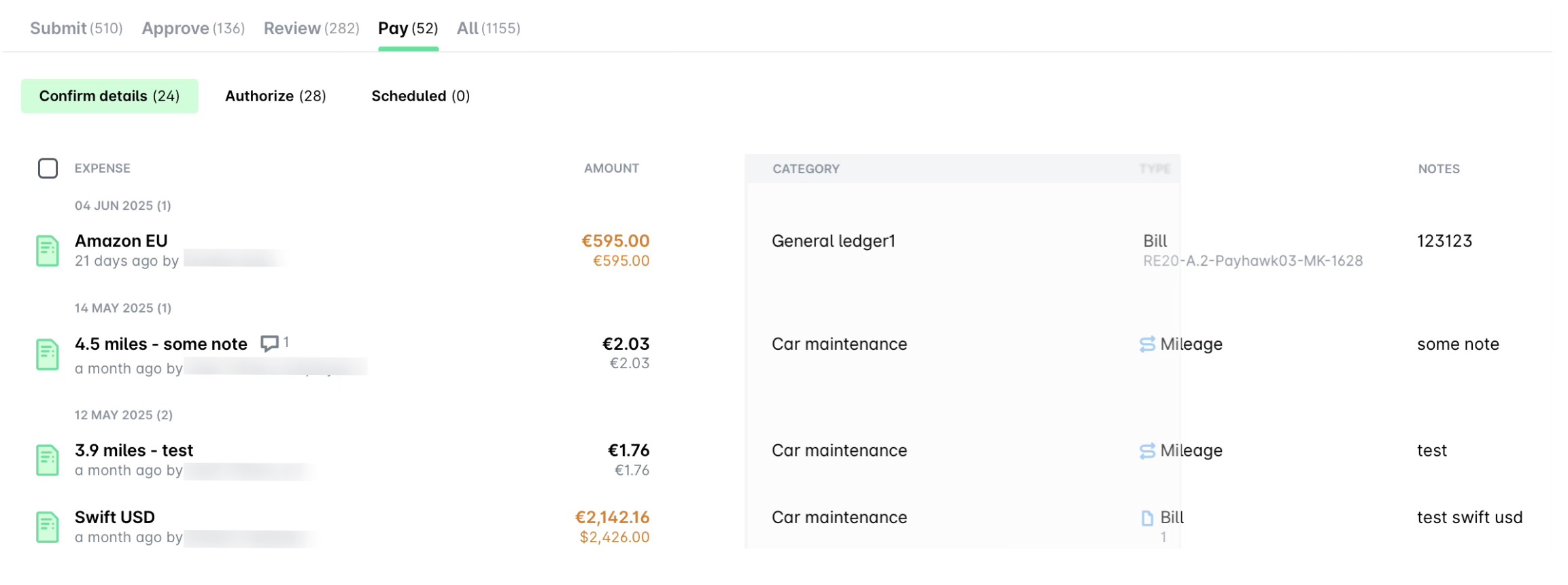 Category column being dragged to a new position in the data grid.